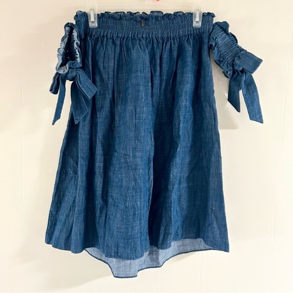 Misa Los Angeles Violeta Off The Shoulder Dress in Chambray sz XS - Picture 4 of 5